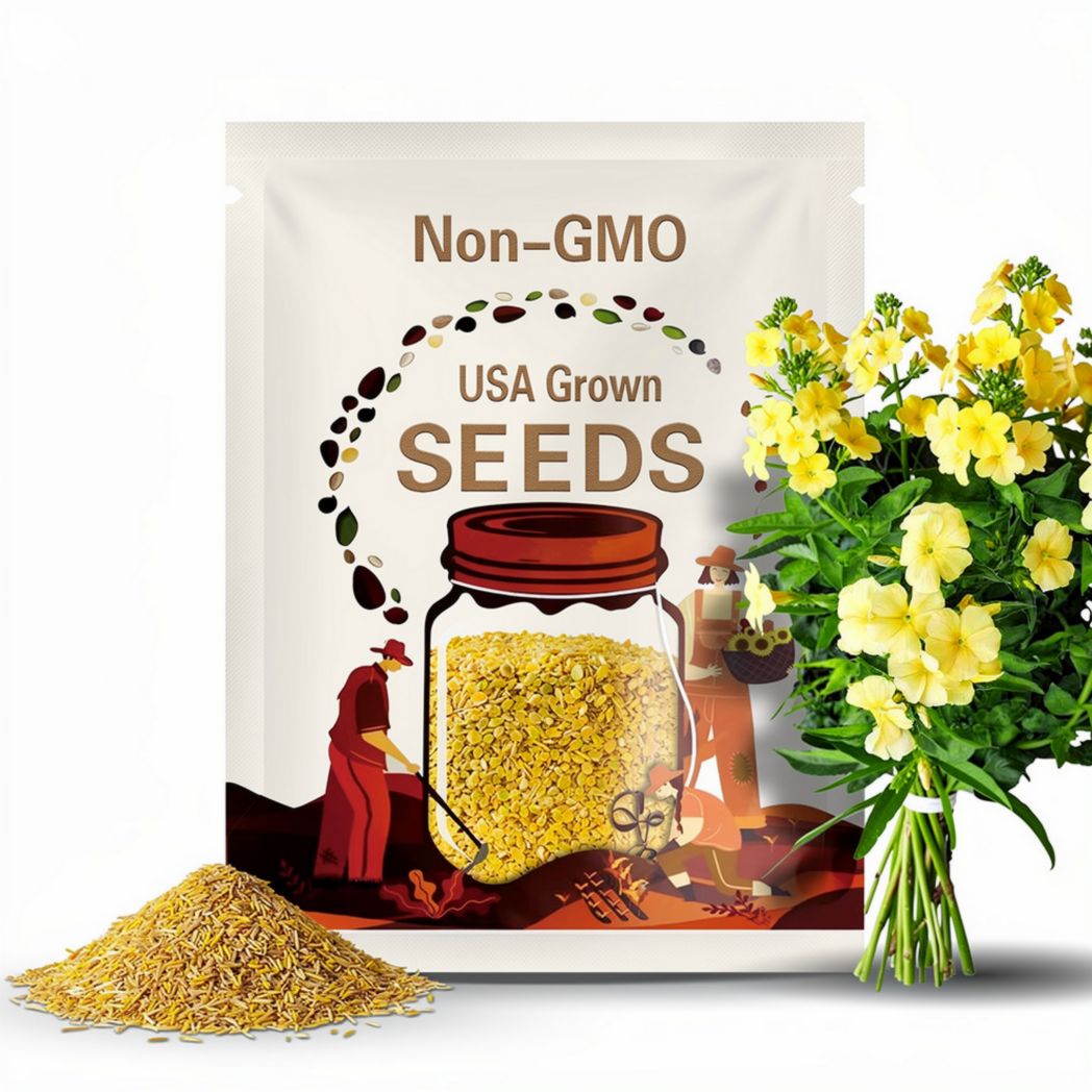 Yellow Phlox Flower Seeds - Grow Beautiful Flowers Indoors, Outdoors, In Pots, Grow Beds, Soil, Hydroponics & Aquaponics