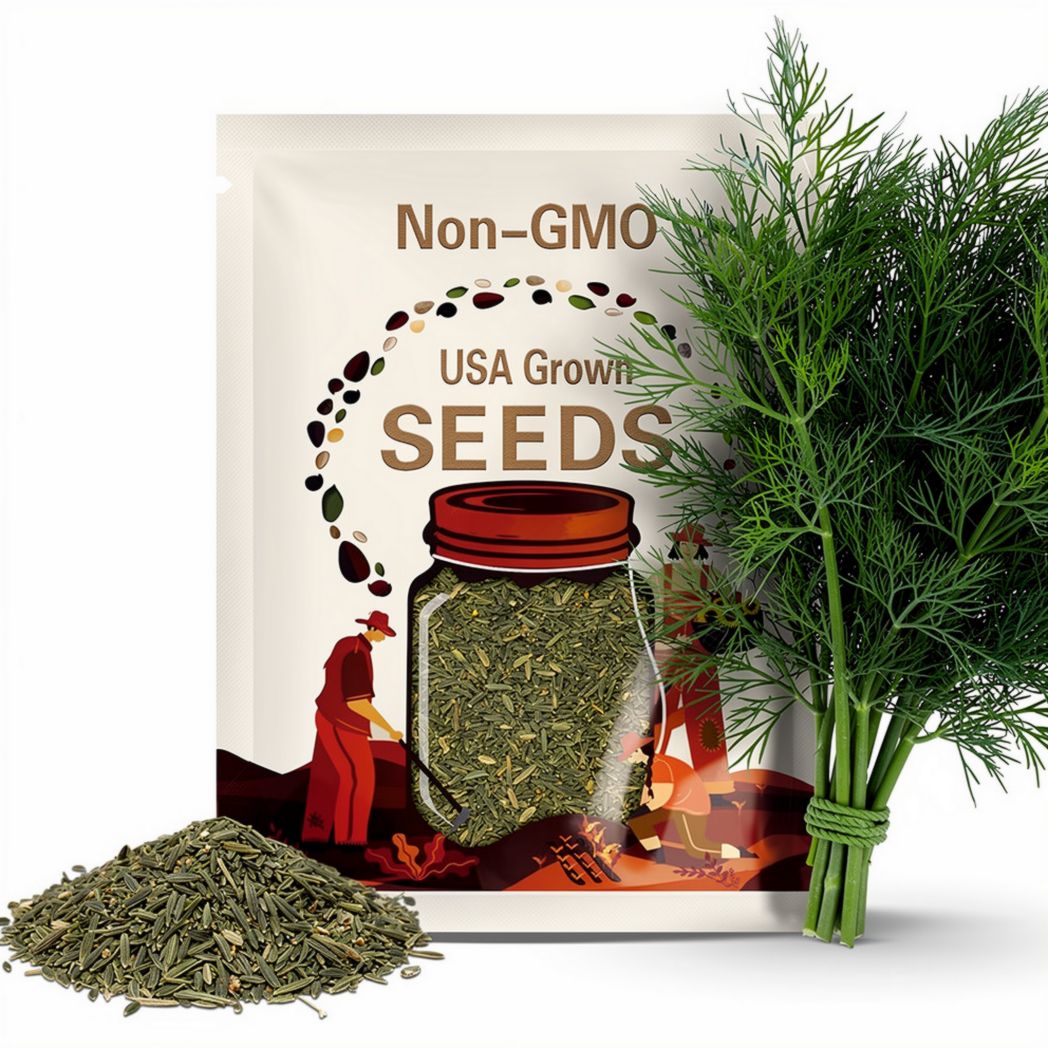 13,600 Dill Seeds (Bouquet) | Heirloom, Non-GMO, Herb Seed Packet, Container Gardening, Culinary Herb Garden Plant Seeds, Anethum graveolens
