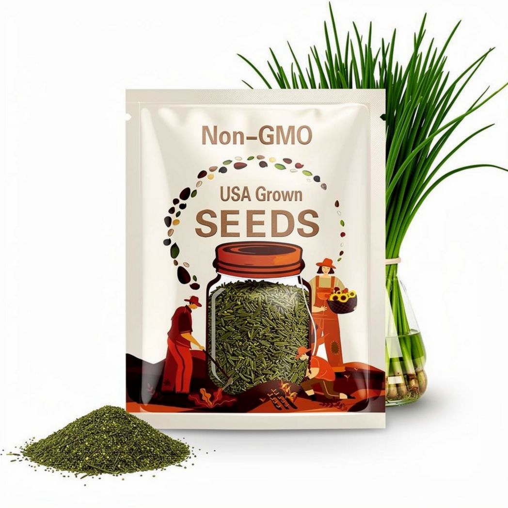 Chive Seeds - Organic, Heirloom, Open Pollinated, Non GMO - Grow Indoors, Outdoors, In Pots, Grow Beds, Soil, Hydroponics & Aquaponics