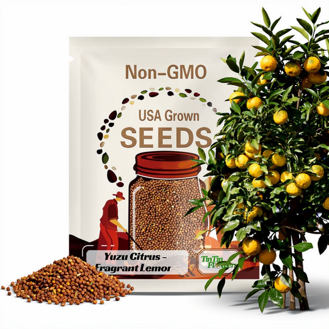 5 Seeds| Yuzu Citrus Seeds - Fragrant Lemon Tree Seeds - Japanese Yuzu Plant - Hardy Fruit Seeds - Grow Lemon Indoors Or Outdoors #New 5-22